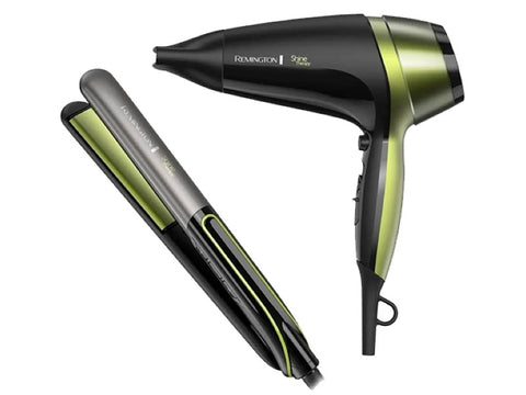 COMBO REMINTON ALISADORA+SECADORA SHINE THERAPY