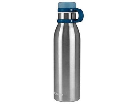 BOTELLA MATTEHORN PLATEADA C/TAPA AZUL 20 ONZ (591 ml)