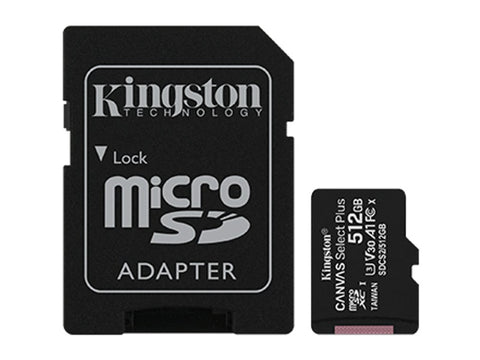 KINGSTON 512GB MICROSDXC CANVAS SELECT PLUS