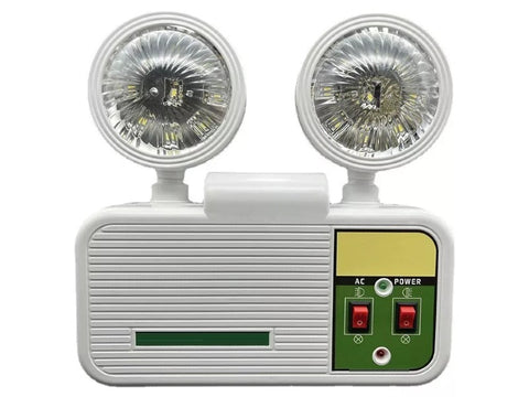 LAMPARA EMERGENCIA 2 FOCOS LESS 6HRS 6500K PF-8001A