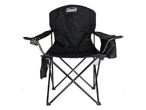 SILLA COLEMAN QUAD CON HIELERA NEGRA