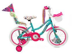 BICICLETA 16 BMX FANTASY MUJER TURQUESA/FUCSIA
