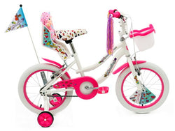 BICICLETA 16 BMX FANTASY MUJER BLANCO/FUCSIA