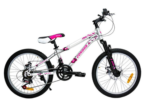 BICICLETA CONDOR #20 MTB SUSP NEGRO FUCSIA FEMENINO