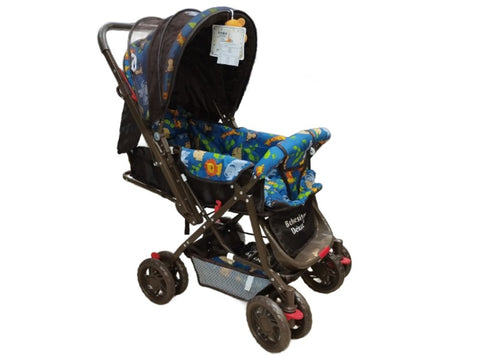 COCHE MANGO REVERSIBLE BEBESITOS HOC-429 CELESTE