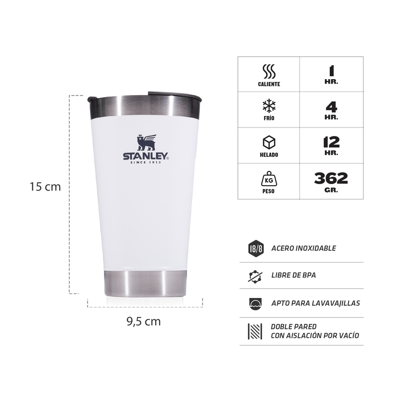 STANLEY BEER PINT 16 OZ (473ml) POLAR