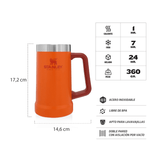 STANLEY BEER STEIN 24 OZ (710ml) SIGNAL ORANGE