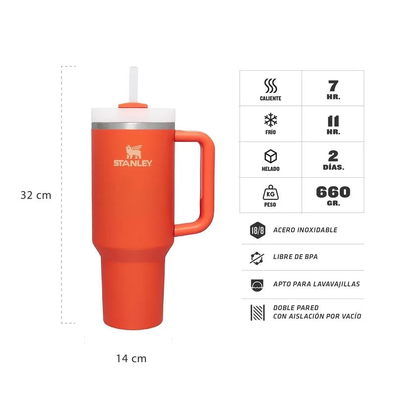 STANLEY QUENCHER H2.0 TUMBLER 40 OZ (1183 ml) TIGERLILY