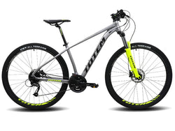 BICICLETA 29" TOTEM T8 TOURNEY 8V HIDRA 17" GRIS/AMARILLO
