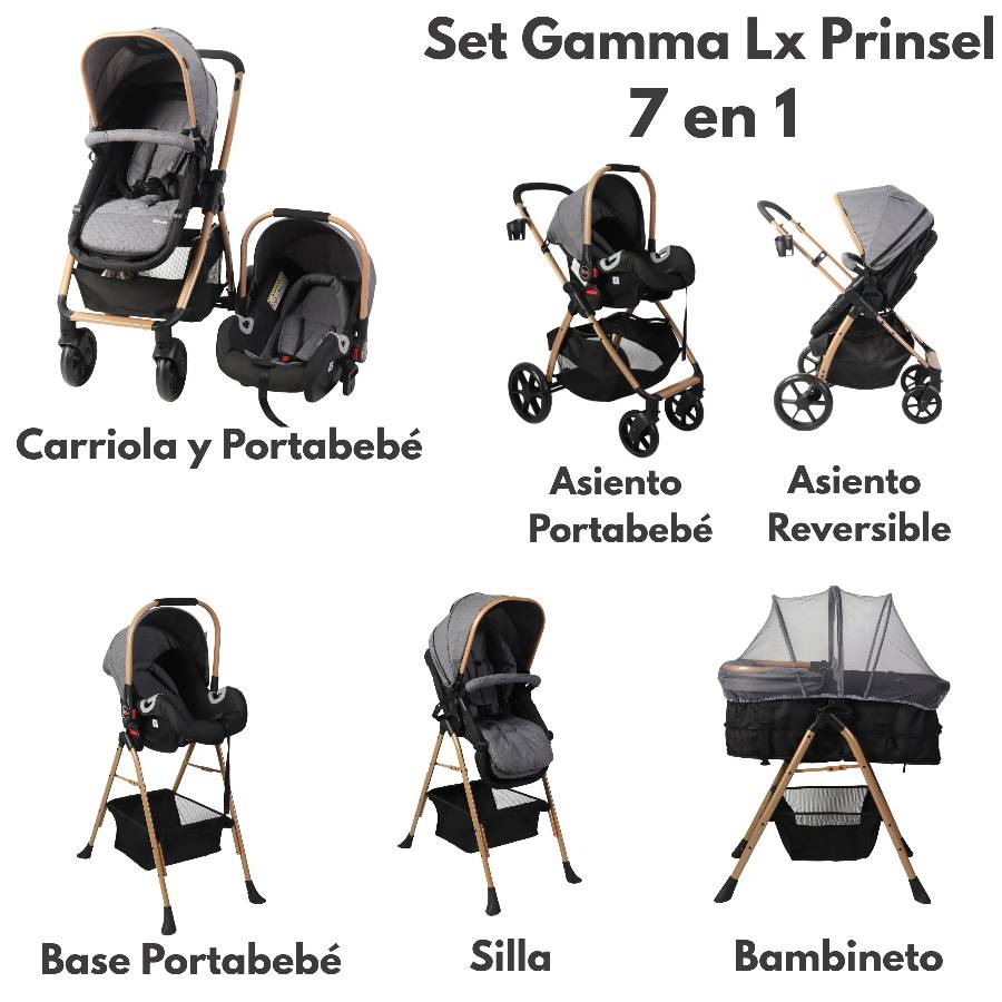 COCHE PRINSEL PS5265 7EN1 GAMMA LX GRIS