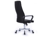 SILLA OFICINA RESPALDO ALTO NEGRA 63-LIA-122C-NEGRA-MA