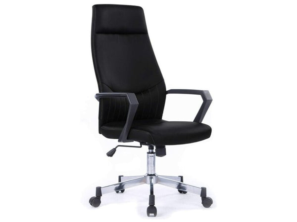 SILLA OFICINA RESPALDO ALTO NEGRA 63-LIA-122C-NEGRA-MA