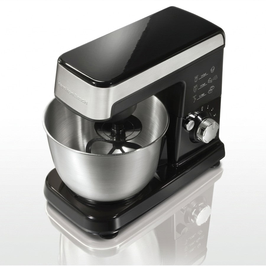BATIDORA HAMILTON BEACH TAZON ACERO 3.5LTS NEGRO 300W 6VEL