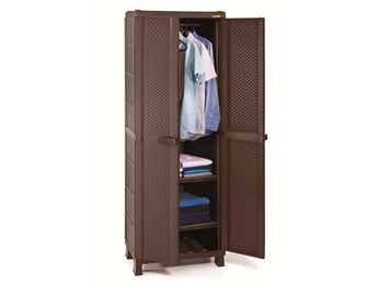LARGE WARDROBE FOR CLOTHES RIMAX 7511-XP RATTAN WENGE