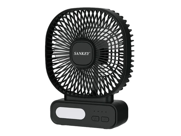 ABANICO ESCRITORIO 6" SANKEY FN6BAT19B NEGRO