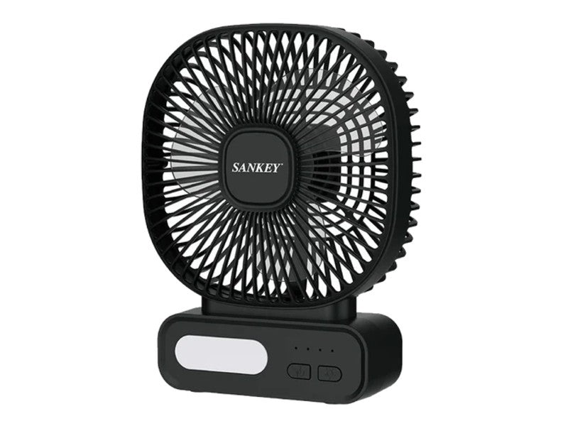 6" DESK FAN SANKEY FN6BAT19B BLACK