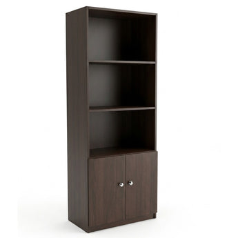 ALACENA 3 ESTANTES Y PUERTAS CHOCOLATE ATTICUS