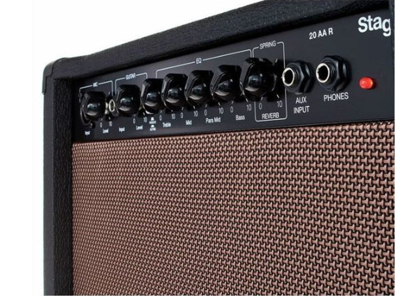 AMPLIFICADOR GUITARRA ELECTROACUSTICA STAGG 20AAR