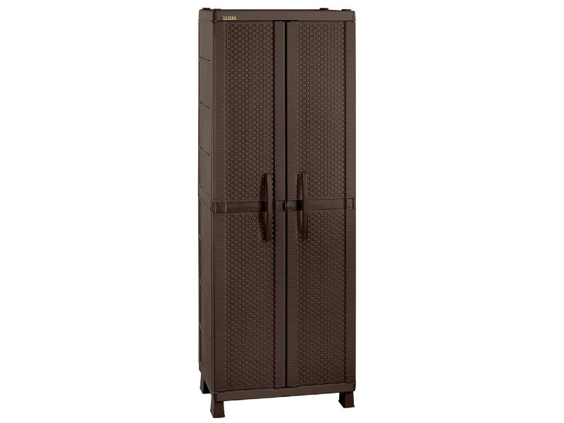 RIMAX Rattan Wenge Large Pantry-Style Cabinet