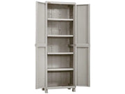 LARGE PANTRY-STYLE CABINET RIMAX RATTAN TAUPE