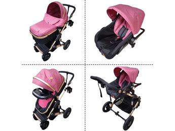 COCHE P/BEBE 4 EN 1 BABY BASICS FDAHA9188NP
