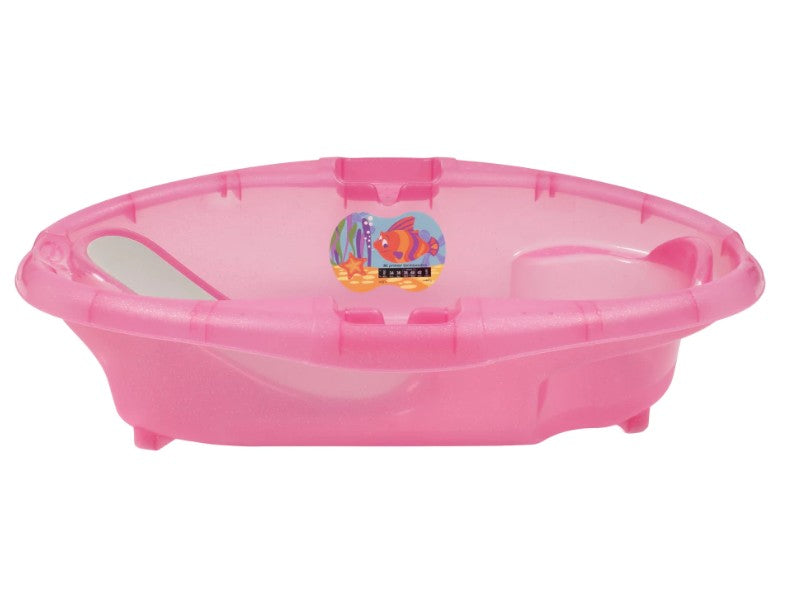 BAÑERA PRINSEL PS7297 ATLANTIS ROSA TRASLUCIDO GLITER