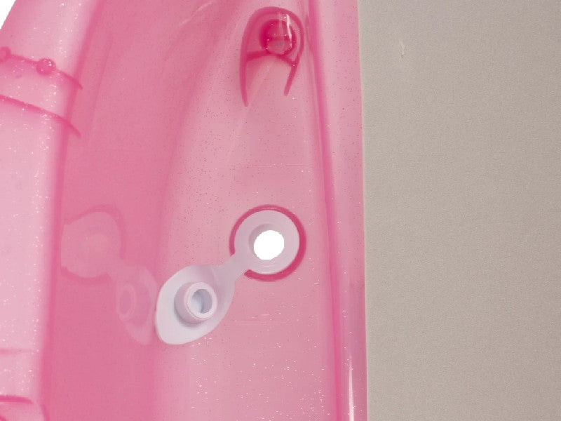 BAÑERA PRINSEL PS7297 ATLANTIS ROSA TRASLUCIDO GLITER
