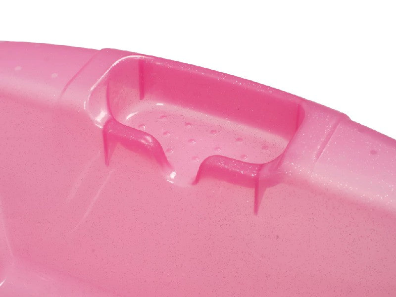 BAÑERA PRINSEL PS7297 ATLANTIS ROSA TRASLUCIDO GLITER
