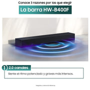 BARRA SONIDO SAMSUNG HW-8400F 2.0 CH WOOFER BLACK