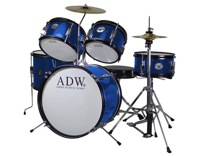 ADW JUNIOR-5BL 5PCS DRUM KIT W/SEAT BLUE