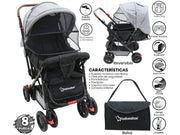 BABY STROLLER BEBESITOS BOSTON5N GREY/BLACK