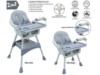 BABY HIGH CHAIR BEBESITOS TFC31 GRAY