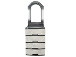 GAVETERO SANCHIA TOCADOR GLAMOUR C/LUZ BEIGE