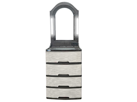 GAVETERO SANCHIA TOCADOR GLAMOUR C/LUZ BEIGE