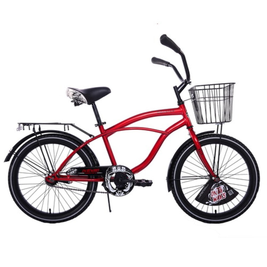 BICICLETA 20 BANANA SP COASTER HOMBRE ROJO/NEGRO