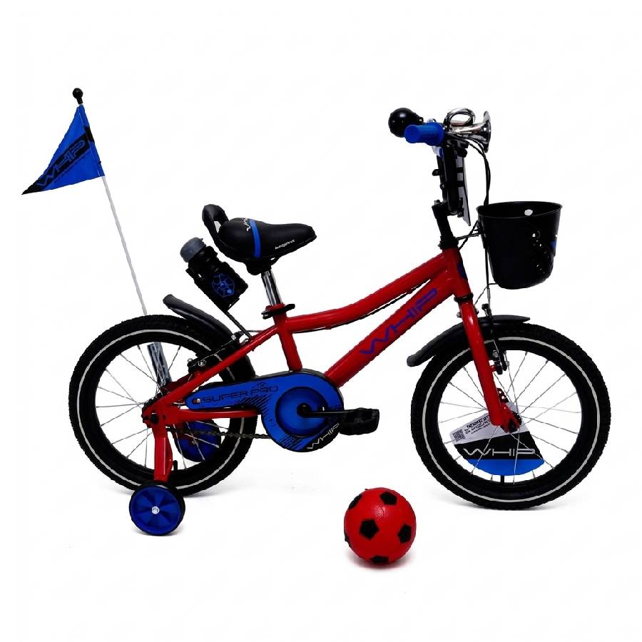 BICICLETA 16 INFANTIL SP WHIP HOMBRE ROJO/AZUL