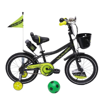 BICICLETA 16 INFANTIL SP WHIP HOMBRE NEGRO/VERDE