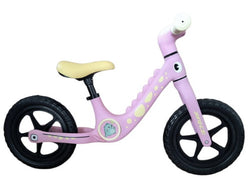 BICICLETA 12 BALANCE DINOSAURIO ROSADO DE NYLON