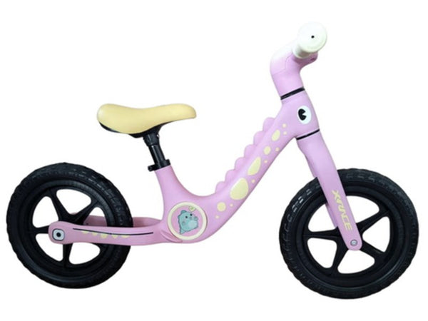 BICICLETA 12 BALANCE DINOSAURIO ROSADO DE NYLON