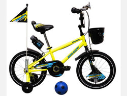 BICICLETA 12 INFANTIL WHIP HOMBRE AMARILLO NEON/AZUL