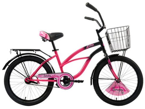 BICICLETA 20 BANANA SP DIVA MUJER FUCSIA/NEGRO