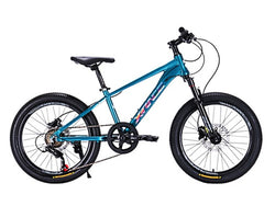BICICLETA 20 MTB X-RACE ONE  MENTA/PLATA HIDRAULICO