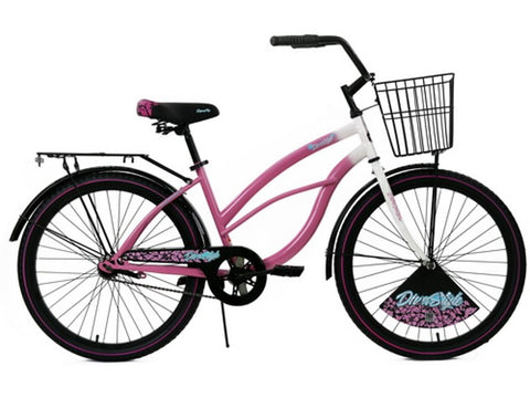 BICICLETA 24 BANANA SP DIVA MUJER ROSADO/BLANCO