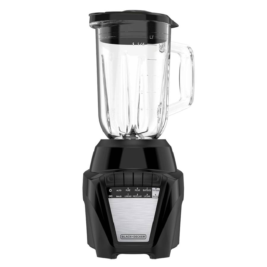 LICUADORA B+D BL0876-1BDLA  PULSO 8VEL VIDRIO 700W NEGRA