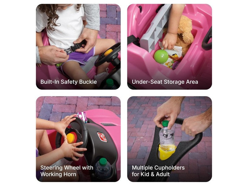 STEP2 WHISPER RIDE CRUISER PINK BUGGY ST8666