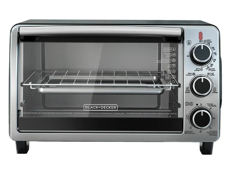 B+D TO1950SBD CONVECTION TOASTER OVEN, STAINLESS STEEL