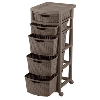 CAJONERO RATTAN 3GAV MOCCA RIMAX