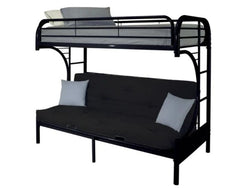 CAMAROTE SILLON FUTON ECLIPSE METAL NEGRO SINGLE/MATRIMONIAL
