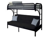 CAMAROTE SILLON FUTON ECLIPSE METAL NEGRO SINGLE/MATRIMONIAL