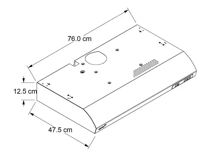 ACROS AH7510D SILVER EXTRACTOR HOOD